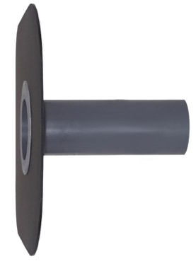 Attika-Notentwäasserung, rund mit PE-Flansch