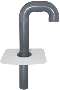 Kabeldurchführung HS2 XL mit Flansch aus Folie