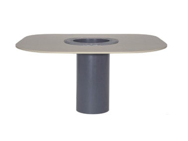 Flachdach-Unterteil mit PP-Flansch