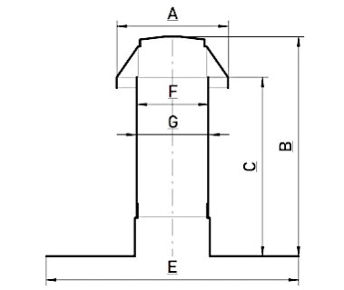 Zeichnung Udo Huppers GmbH Flachdach-Lüfter mit PVC- Flansch Zeichnung Udo Huppers GmbH Flachdach-Lüfter mit PVC- Flansch