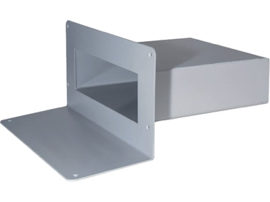 Notentwässerung eckig HU1, PVC-Flansch